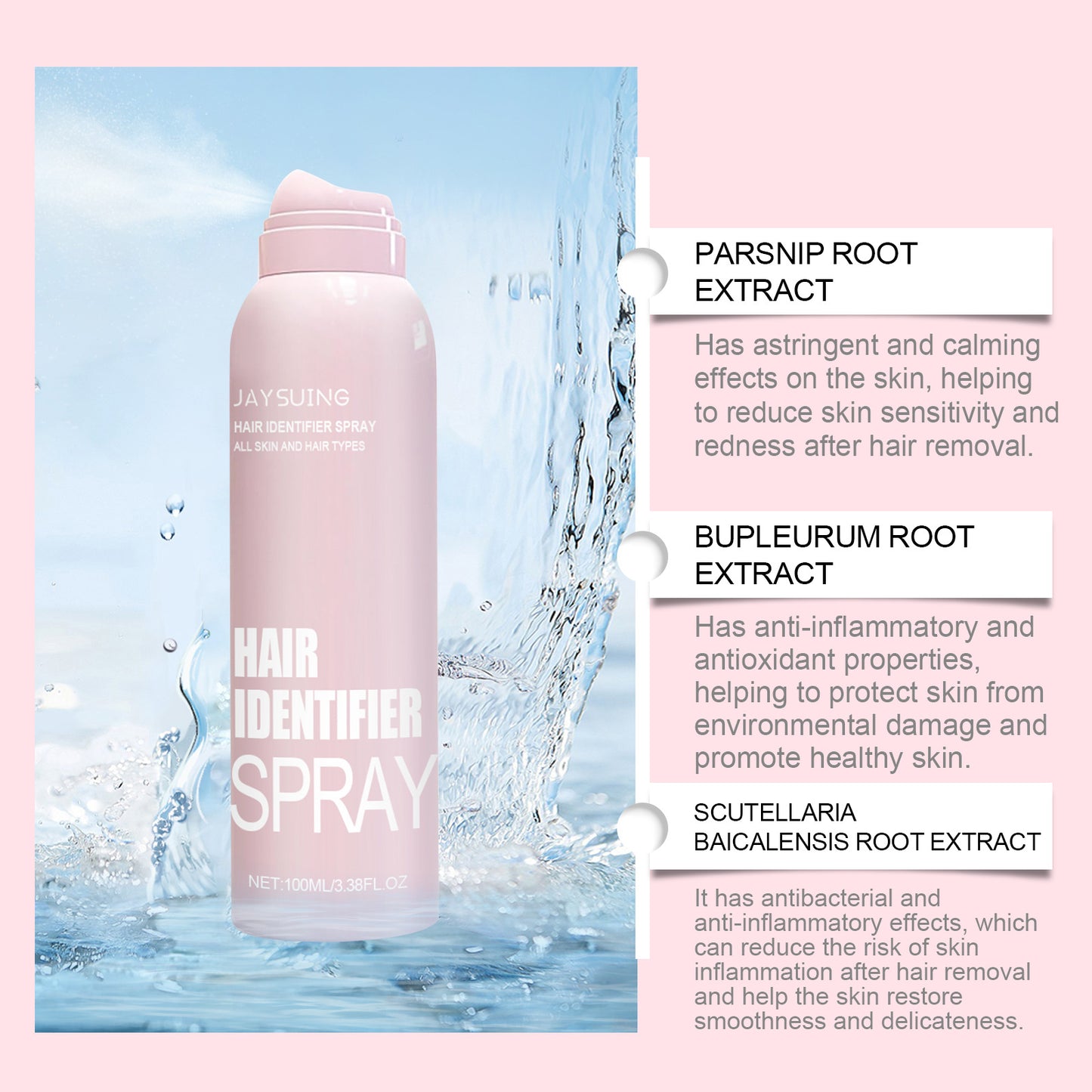Hair Identifier Spray and Razor Set