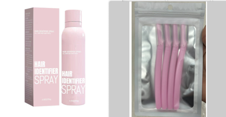 Hair Identifier Spray and Razor Set