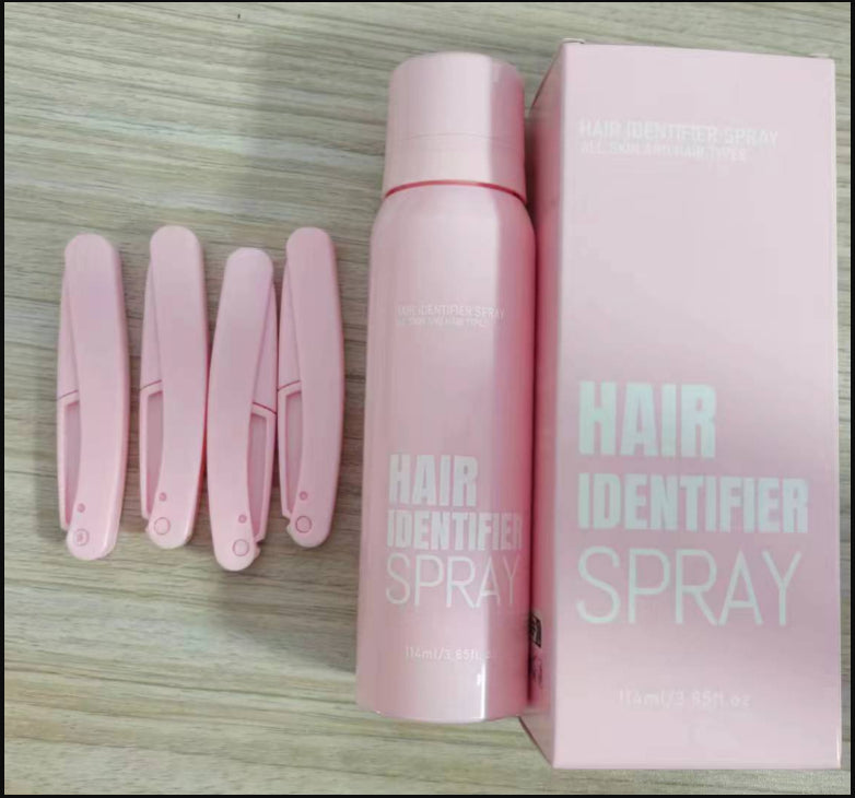 Hair Identifier Spray and Razor Set