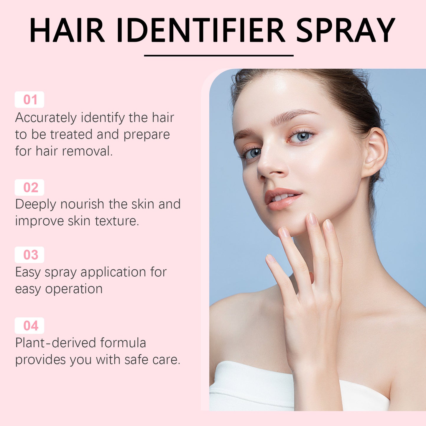 Hair Identifier Spray and Razor Set